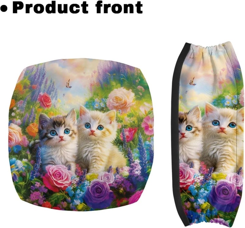 LedBack Walker Seat Cover Cute Cats Floral Rollator Seat & Backrest Cover Walker Dust Cover Stylish Walker Decorations - Image 2